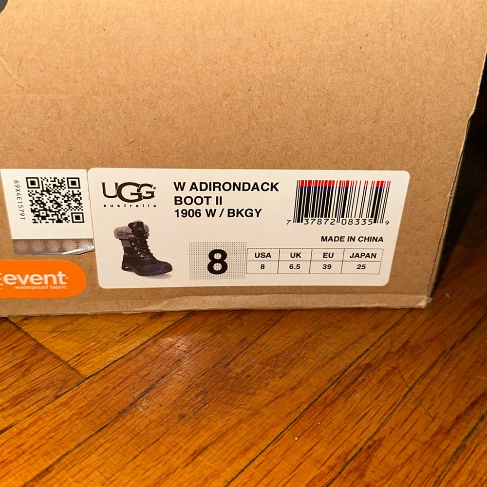 ugg black and gray boots
